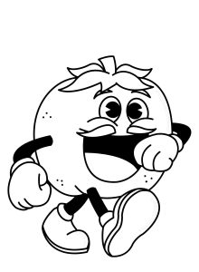 Tô màu Quả Cà Chua Thú Vị giúp bé rèn luyện khả năng tô màu