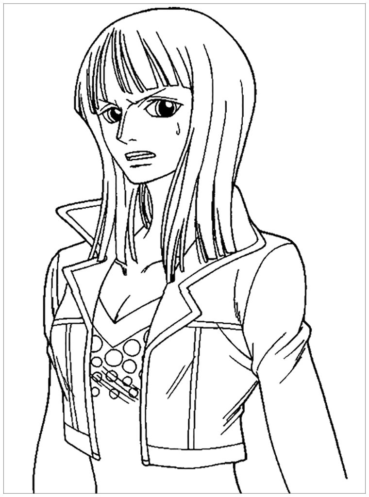 Tô màu Robin Trong One Piece dễ thương cho bé