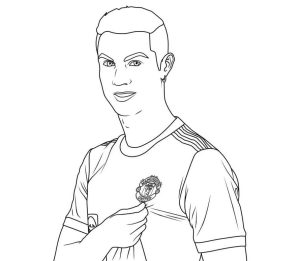 Tô màu Ronaldo Ngầu dễ thương cho bé