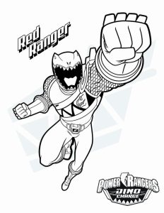 Tô màu Siêu Nhân Đỏ cho bé tập tô