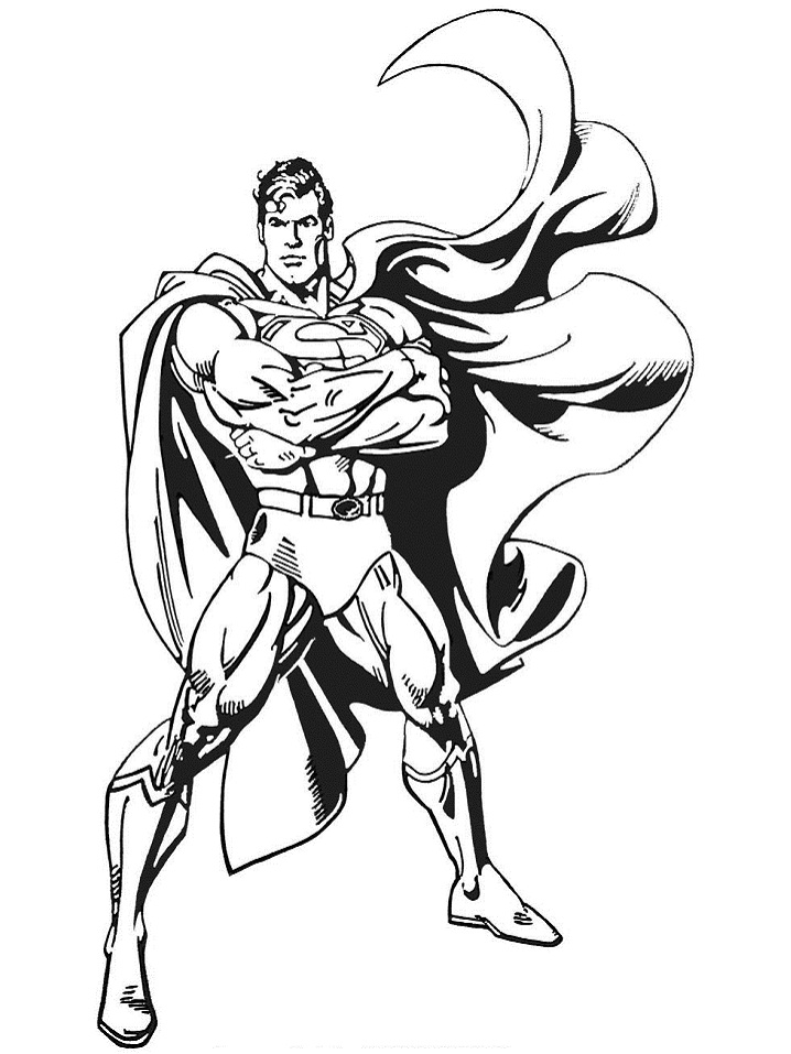 Tô màu siêu nhân mạnh mẽ cho bé tập tô