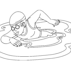 Tô màu Thể Thao Bơi Lội giúp bé rèn luyện khả năng tô màu