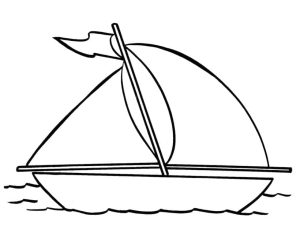 Tô màu Thuyền Buồm Đơn Giản Nhất giúp bé rèn luyện khả năng tô màu