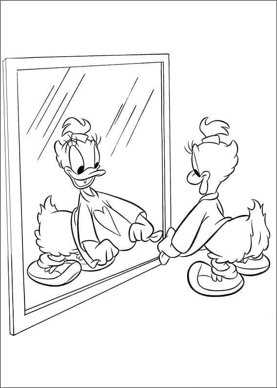 Tô màu Vịt Daisy Ngộ Nghĩnh cho bé tập tô