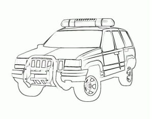 Tô màu Xe Cảnh Sát Cho Bé Tập Tô Màu giúp bé rèn luyện khả năng tô màu