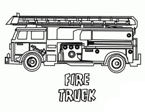 Tô màu xe cứu hỏa giúp bé rèn luyện khả năng tô màu