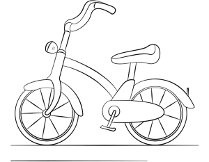 Tô màu xe đạp cho trẻ em cho bé tập tô