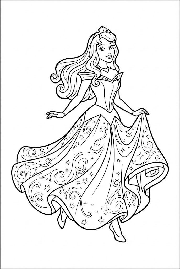 Tô màu Aurora Chạy