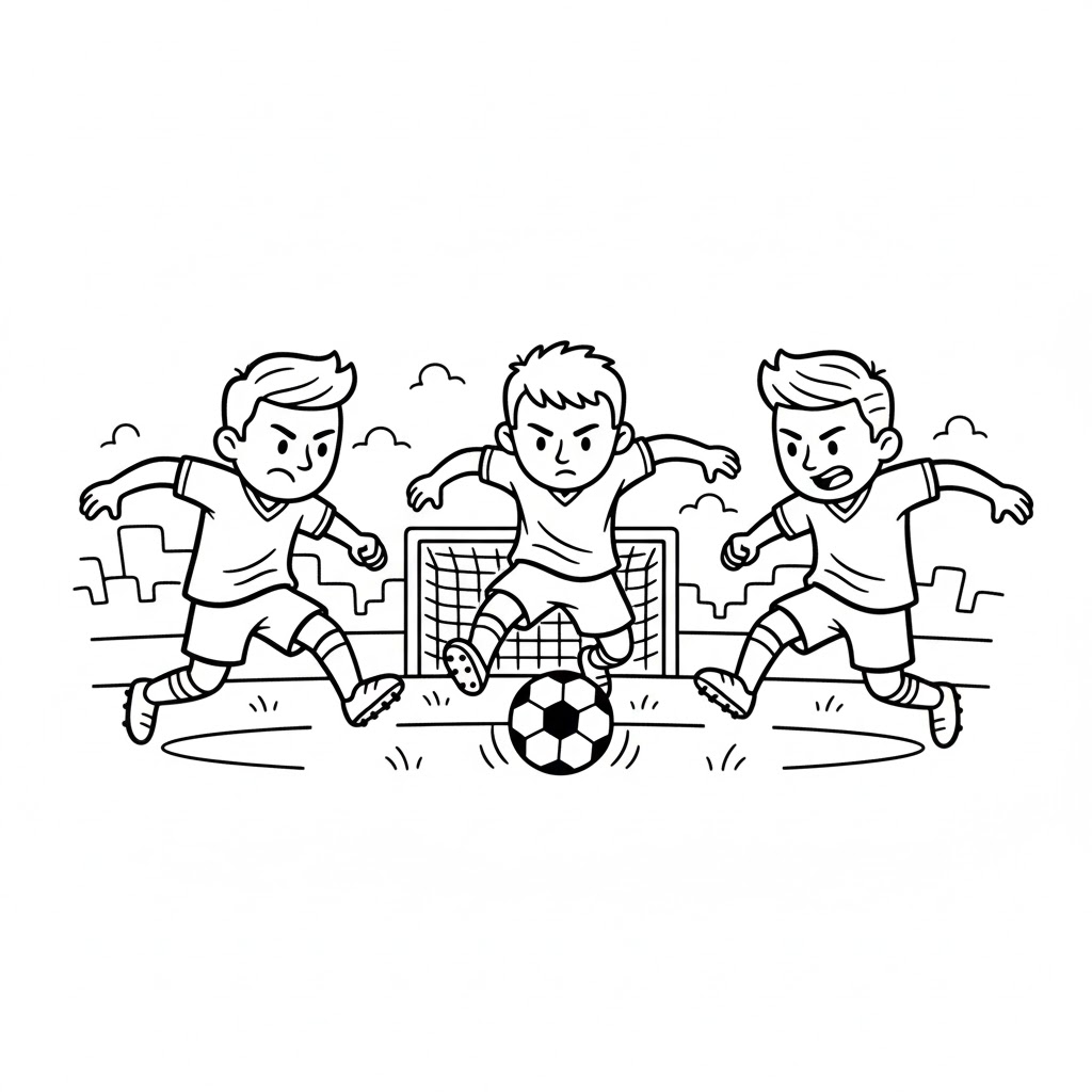 Cầu Thủ Tranh Quả Bóng