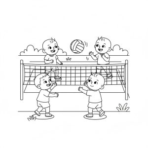 Chơi Bóng Chuyền Vui Vẻ