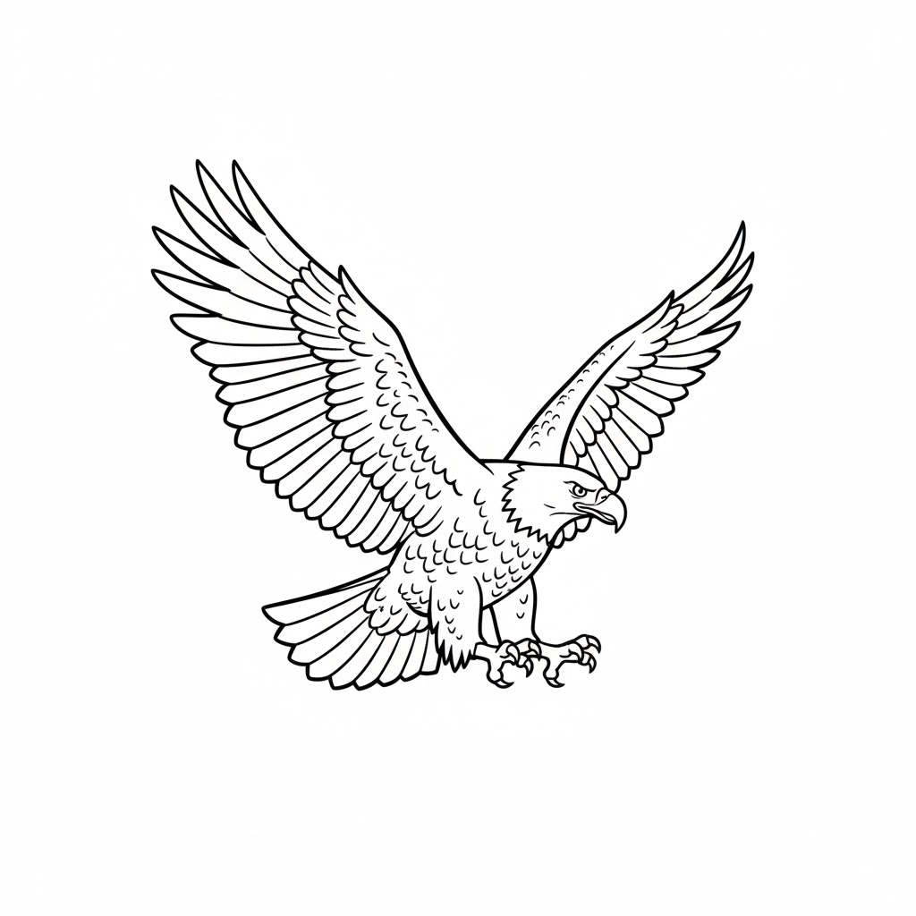 Tô màu Con Chim Đại Bàng