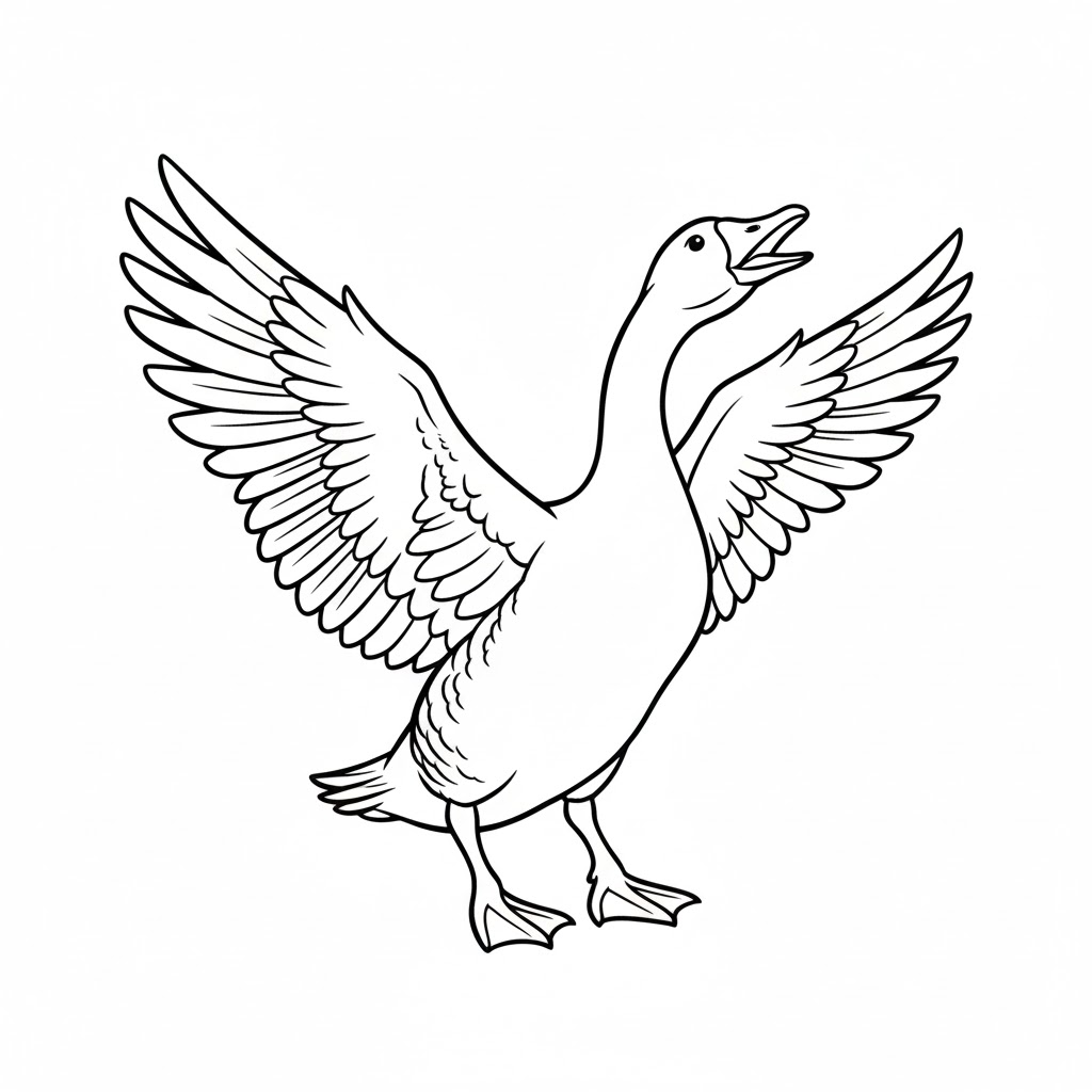 Con Ngỗng Vẫy Cánh