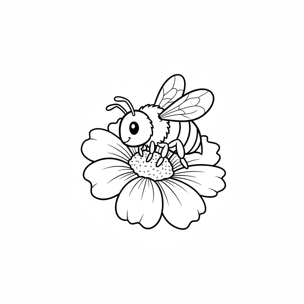 Tô màu Con Ong 4