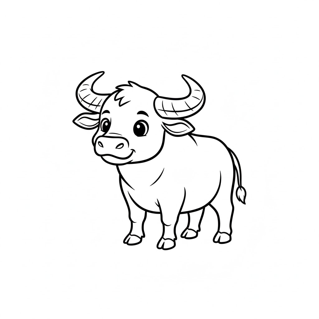 Con Trâu Đơn Giản Cho Bé