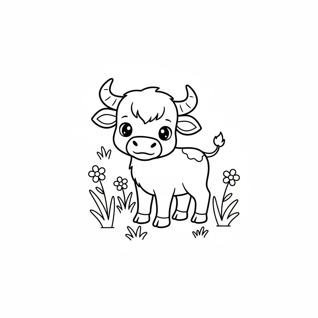 Con Trâu Nhỏ Dễ Thương