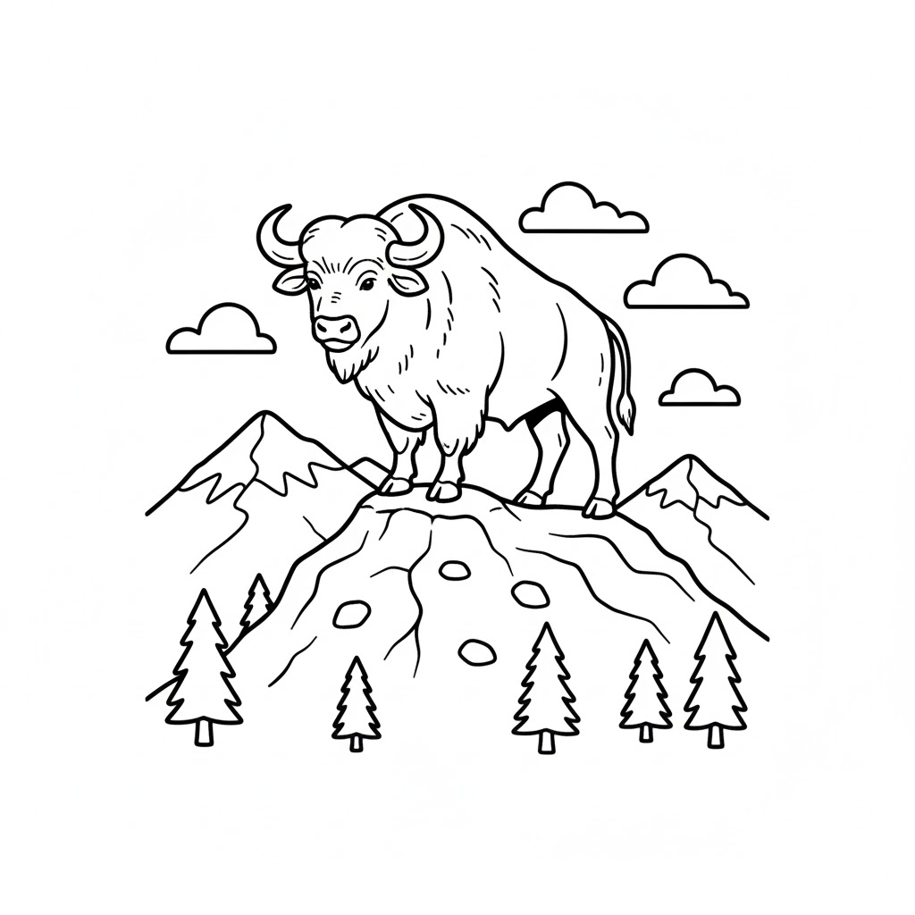 Con Trâu Trên Núi Cao