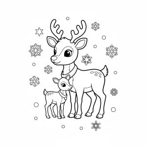 Con Tuần Lộc Mẹ và Con