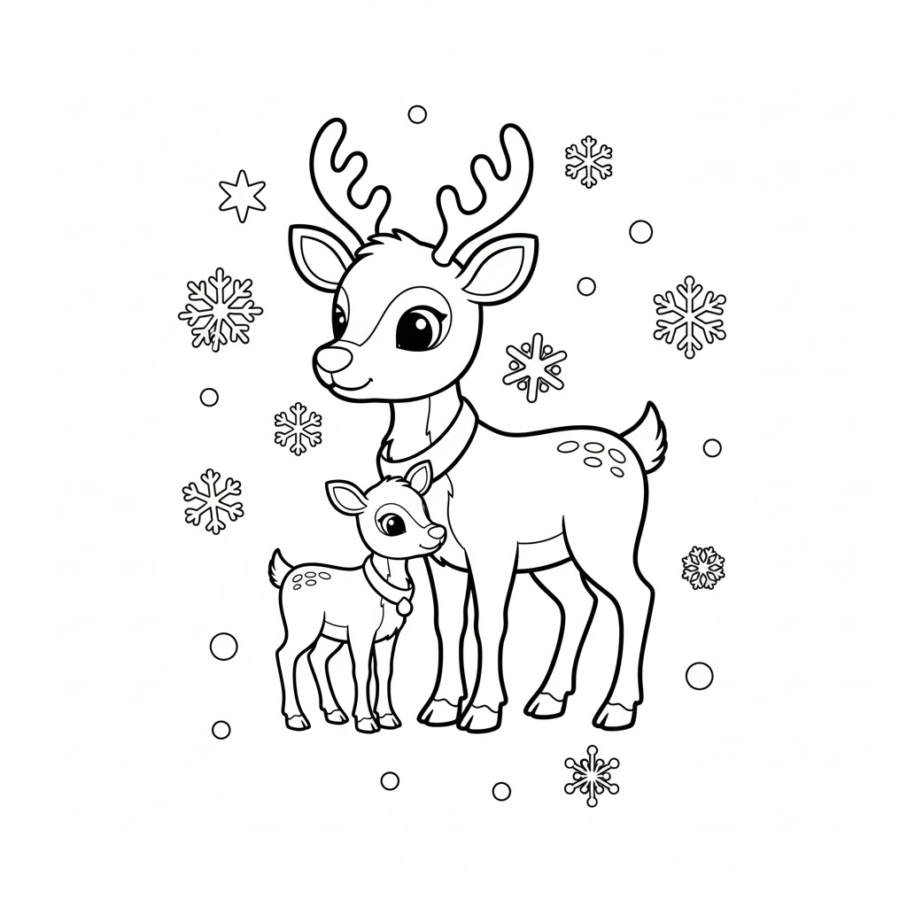 Con Tuần Lộc Mẹ và Con