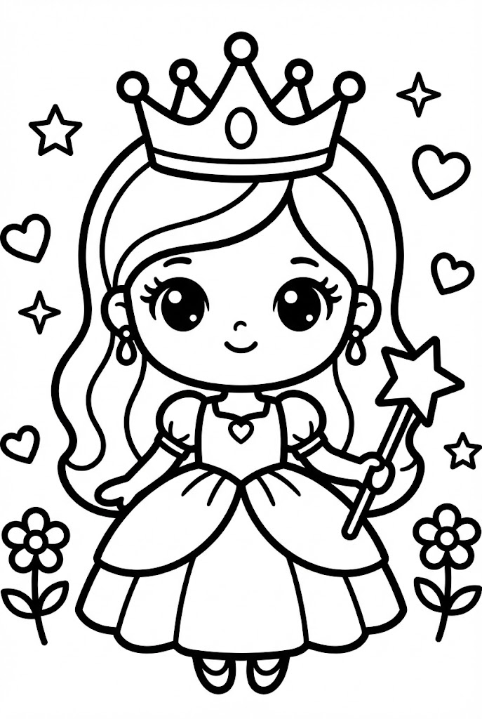tô màu công chúa