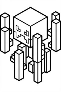 Hình Tô Màu Blaze Minecraft PE Siêu Đẹp