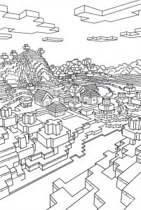 Hình Tô Màu Đất Minecraft