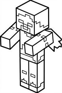 Hình Tô Màu Husk Minecraft PE Siêu Đẹp