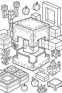 Hình Tô Màu Shulker Minecraft