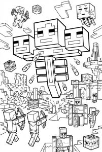 Hình Tô Màu Wither Minecraft