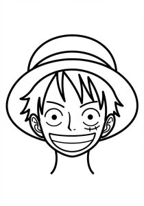 Tô màu Khuôn Mặt Luffy