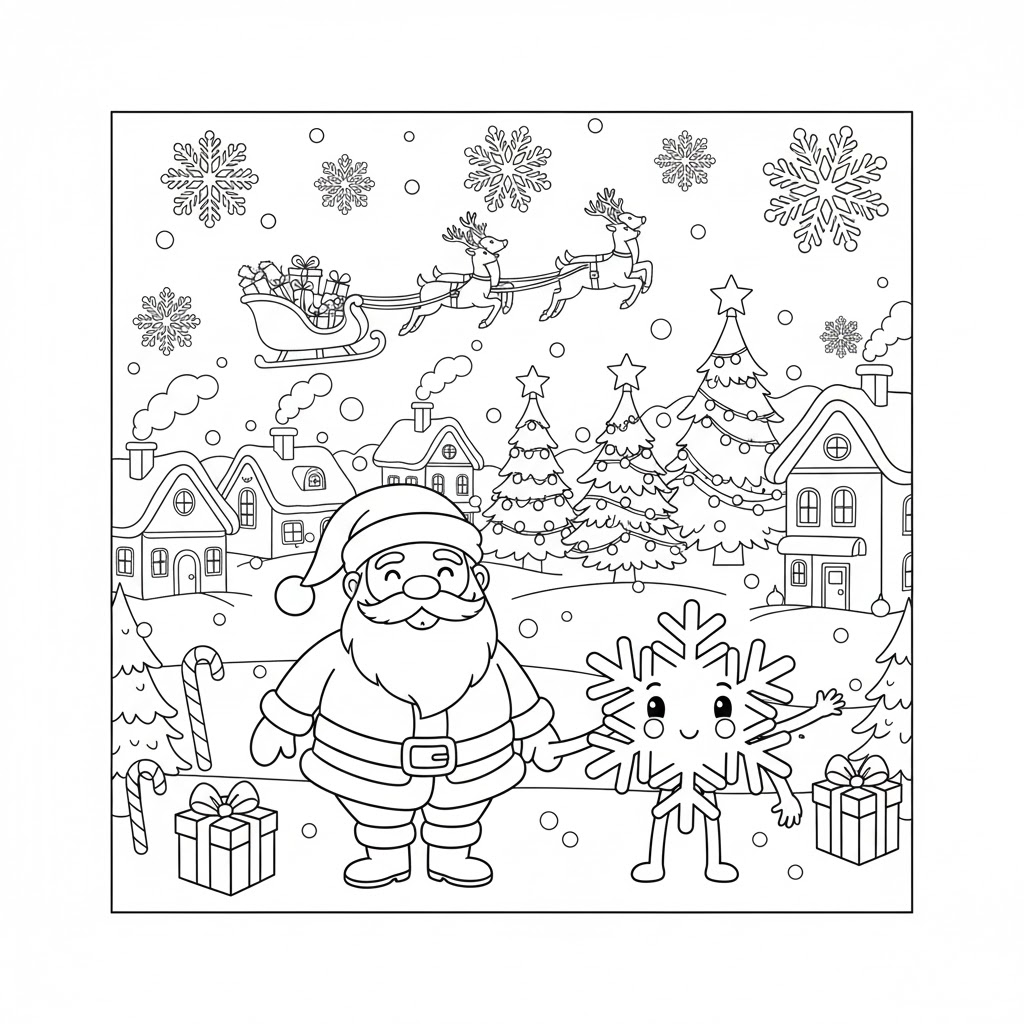 Ông Già Noel và Bông Tuyết