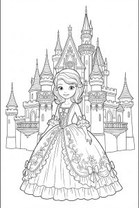 Tô màu Sofia Và Lâu Đài