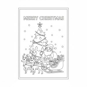 Tải Tranh Tô Màu Noel Khổ A4 Sắc Nét