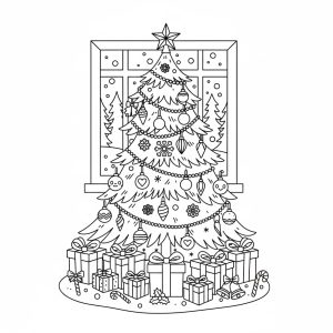 Tô Màu Cây Thông Noel Xinh Xắn