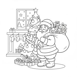 Tô Màu Ông Già Noel Phát Quà