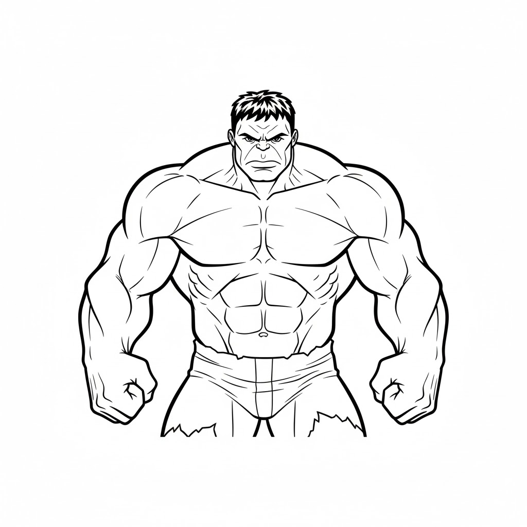 Tô màu Hulk Nghiêm Túc