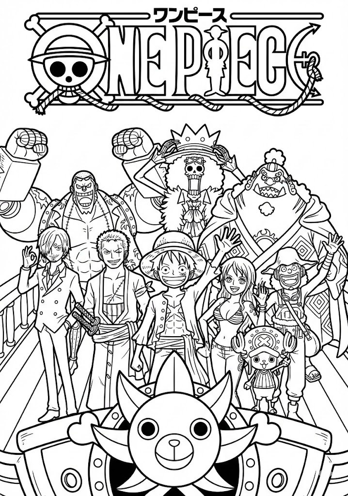 Tô màu Anime One Piece