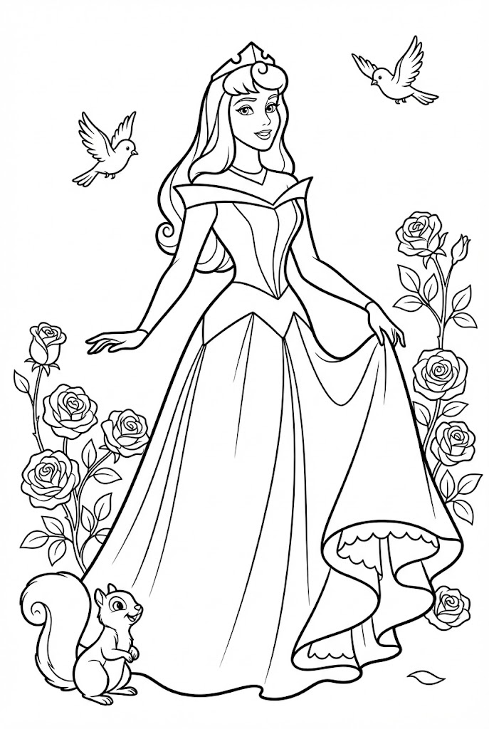 Tô màu Aurora Tuyệt Đẹp