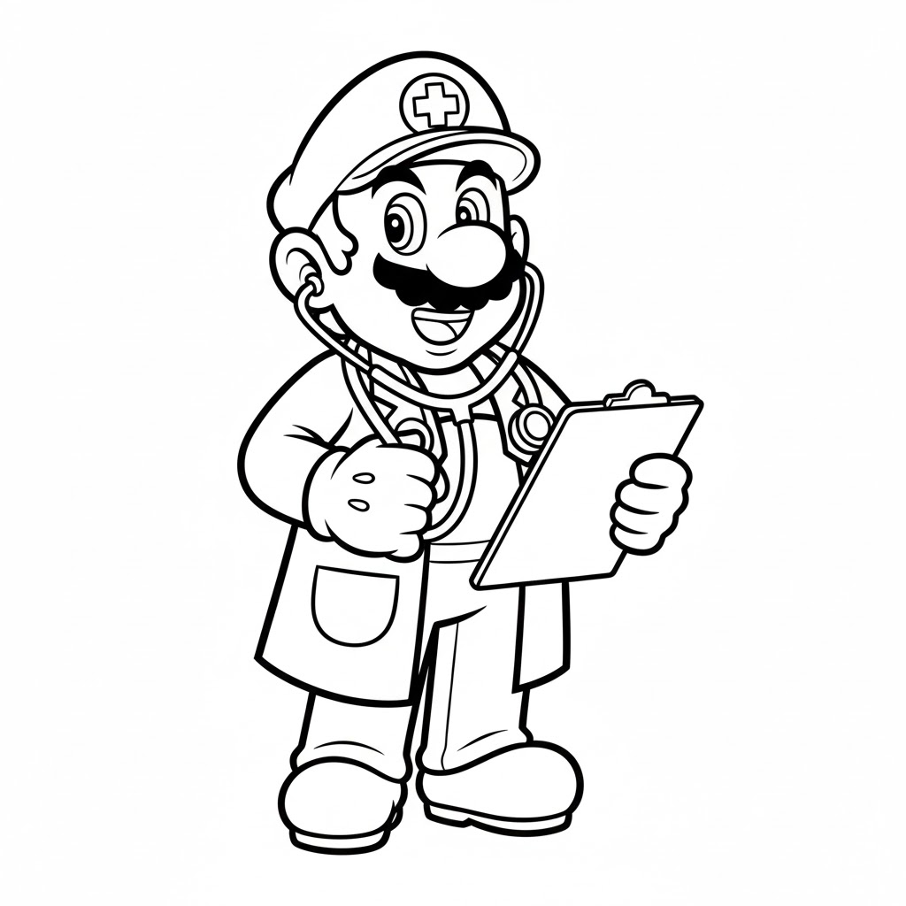 Tô màu Bác Sĩ Mario