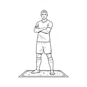 Tô màu Cầu Thủ Bóng Đá Erling Haaland