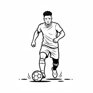 Tô màu Cầu Thủ Bóng Đá Vinicius Junior