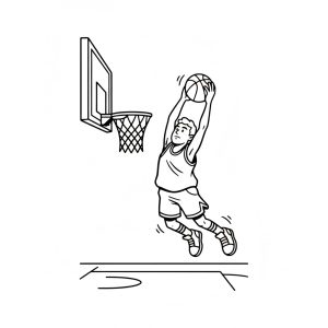 Tô màu Cầu Thủ Bóng Rổ Giỏi