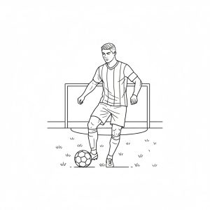 Tô màu Cầu Thủ Dẫn Bóng