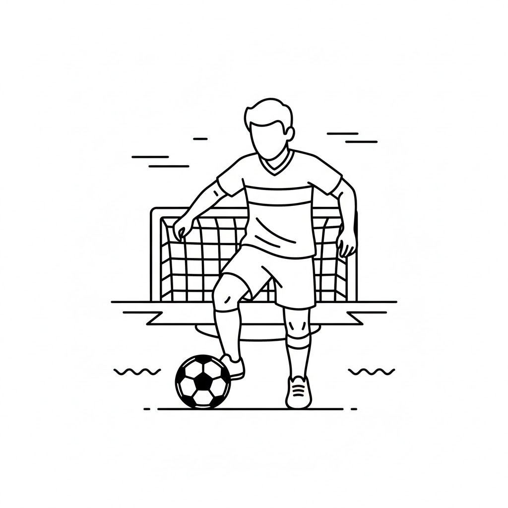 Tô màu Cầu Thủ Rê Bóng
