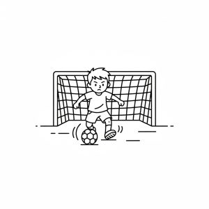 Tô màu Cậu Bé Dẫn Bóng