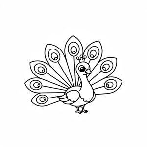 Tô màu Con Công Ngộ Nghĩnh