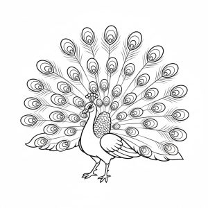 Tô màu Con Công Nhảy Múa