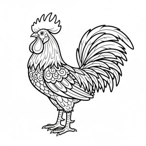 Tô màu Con Gà Đẹp Nhất