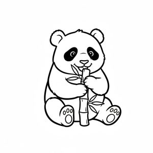 Tô màu Con Gấu Trúc Dễ Thương