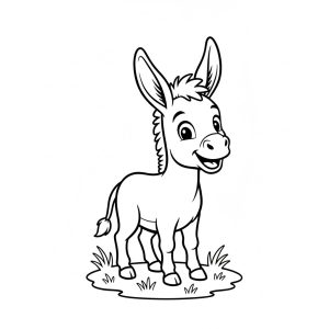 Tô màu Con Lừa Con