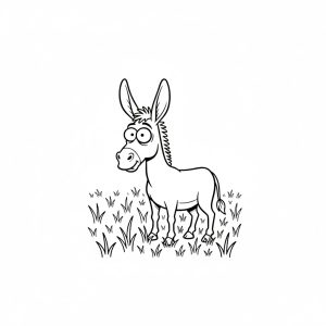 Tô màu Con Lừa Ngáo Ngơ